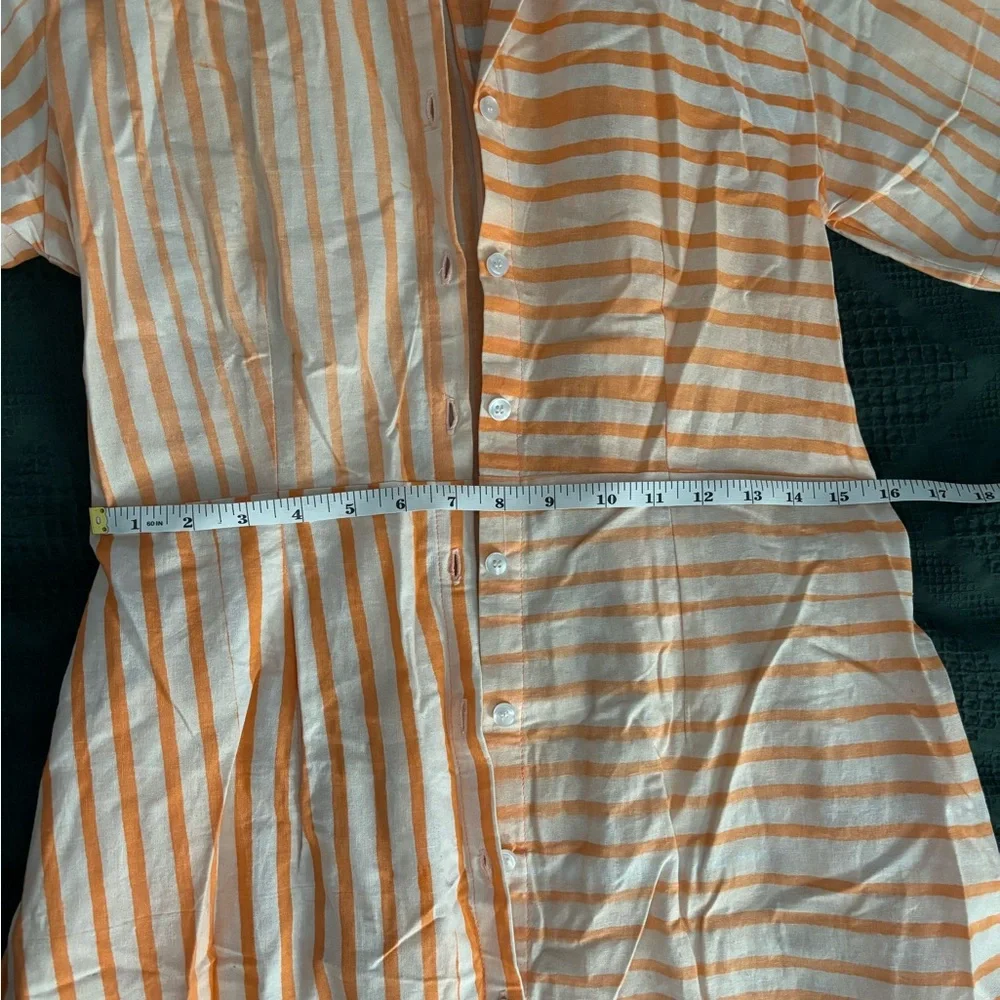 Orange Flutter Sleeve Maxi Sundress - Picture 8 of 9